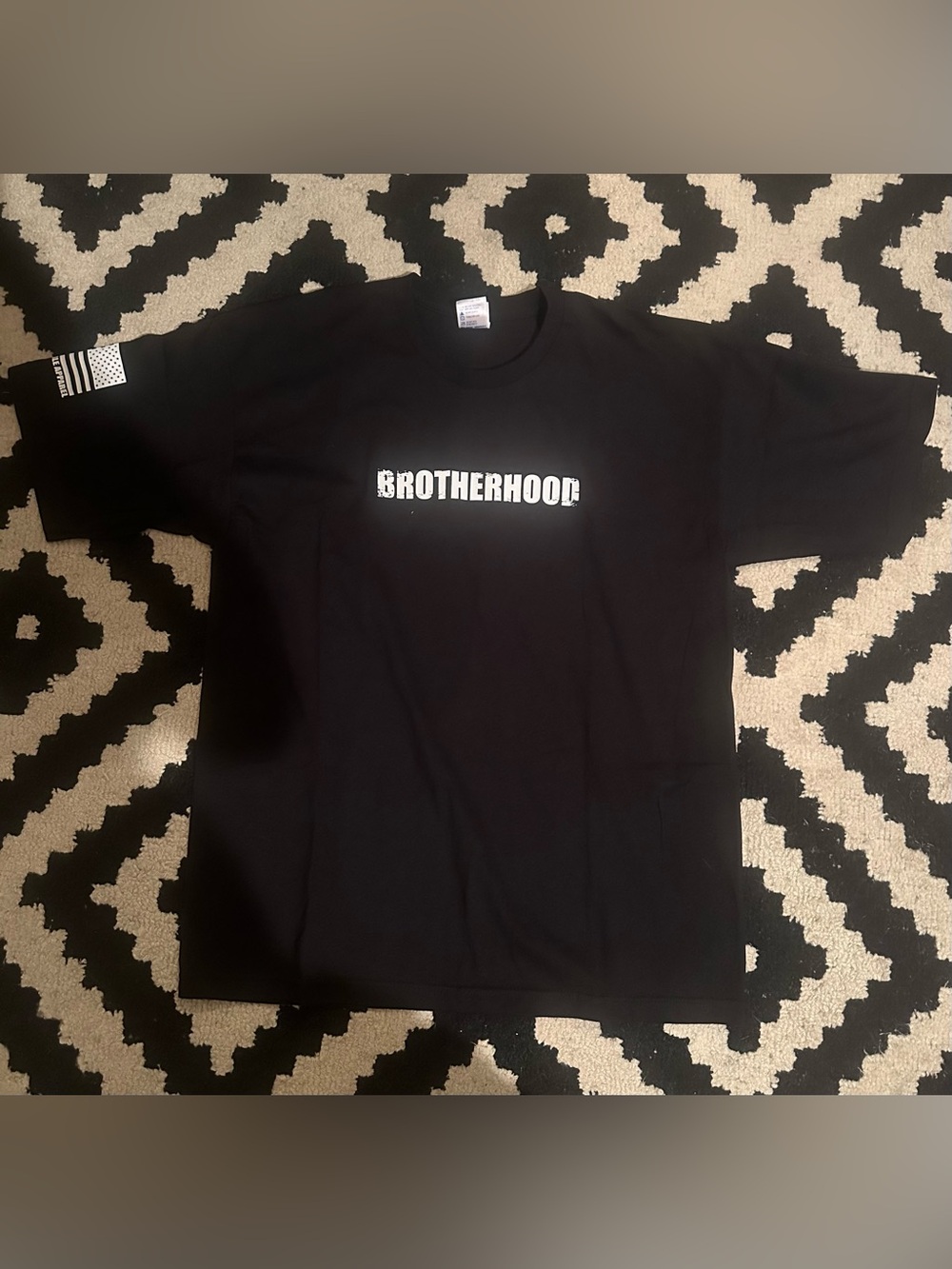 Brotherhood John 15:13 Graphic Tee - Black